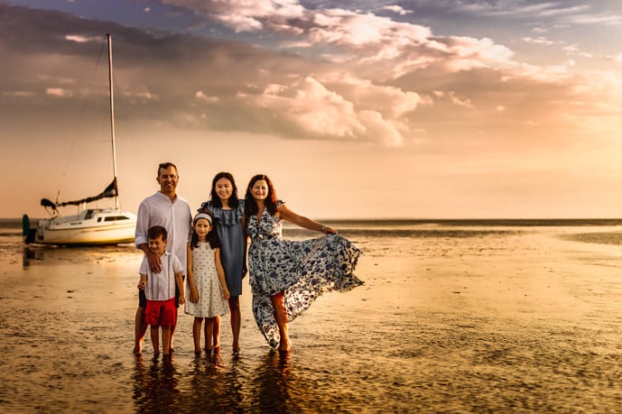 Cape Cod Beach Family Photo Session -19-1